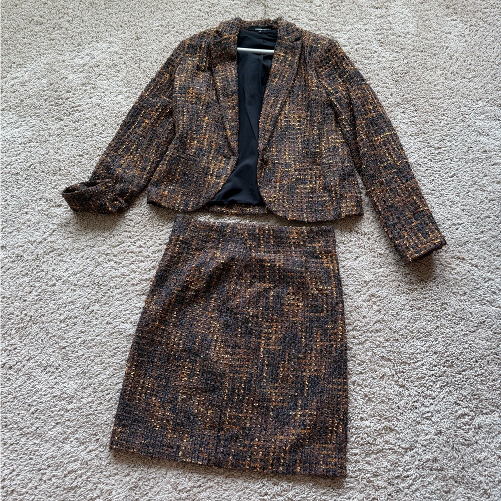 Nordstrom rack orange and black suit